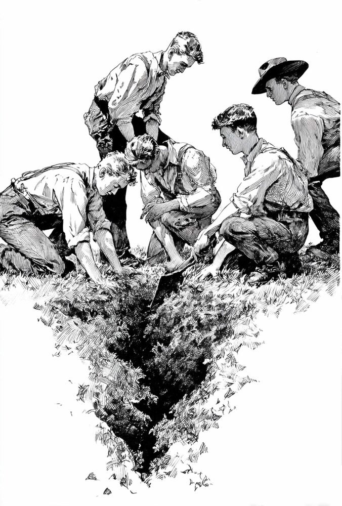 Illustration from the Meteor Men series