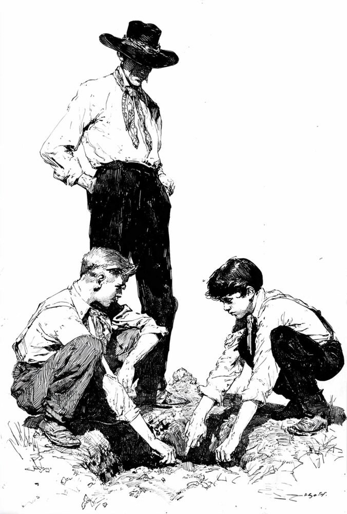 Illustration from the Meteor Men series