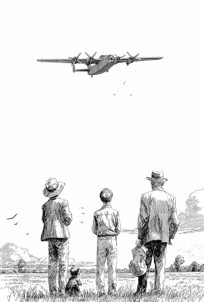 Illustration from the Meteor Men series